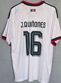 Mexico J. Quiñones #16 Away Soccer Jersey