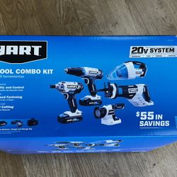 Hart 5 Tool Combo Kit 