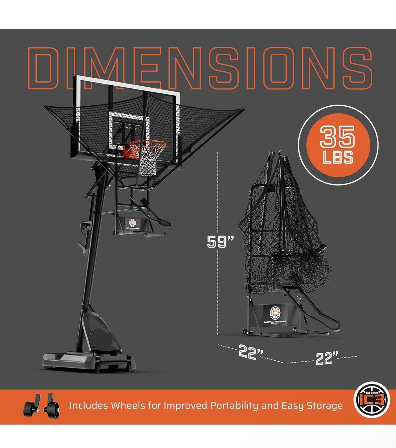 Dr. Dish iC3 - Basketball Shot Trainer