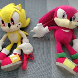 2 Cool Sonic The Hedgehog Character Plushie Backpacks