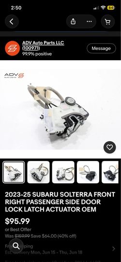 2023-25 SUBARU SOLTERRA FRONT RIGHT PASSENGER SIDE DOOR LOCK LATCH ACTUATOR OEMg