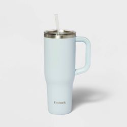 40oz Stainless Steel Tumbler with Straw