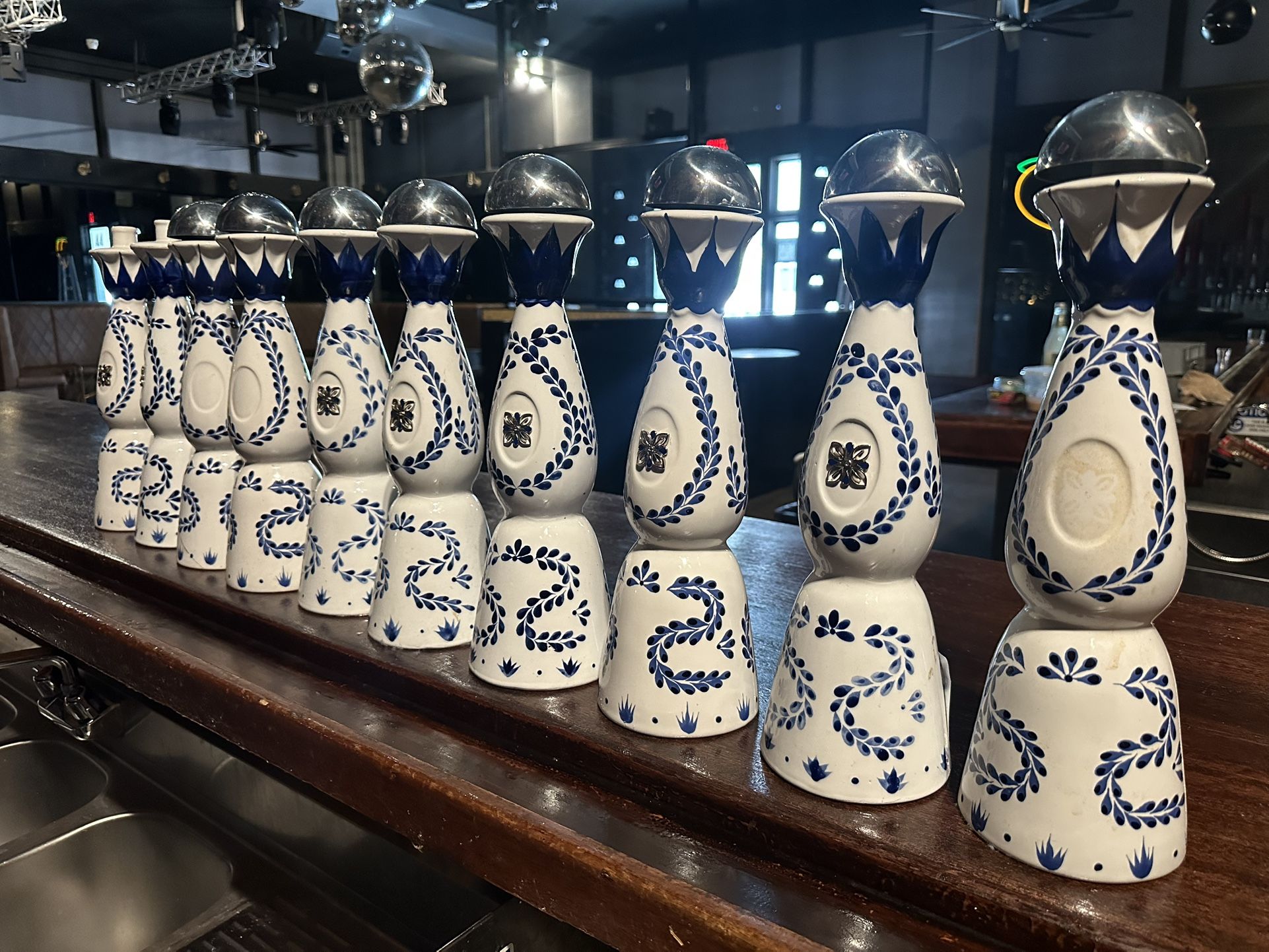 10 Clase Azul Empty Tequila Bottles