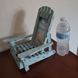 Wooden beach chair photo 4x5