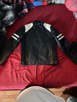 Fried Denim Leather Jacket (pick up only)
