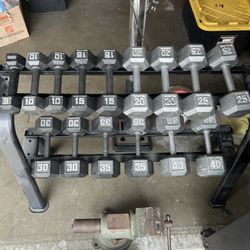 Dumbbells Set With Rack