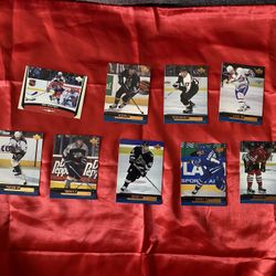 Lot of 9 nhl hockey cards