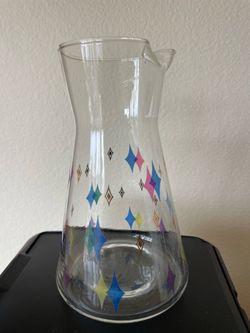 Vintage Libby Atomic Diamond carafe