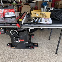 SawStop Professional Cabinet Saw 1.75hp 36” T-Glide Fence Assembly Industrial Mobile Base Dado Zero Clearance Insert Dado Cartridge For 8” Dado Set