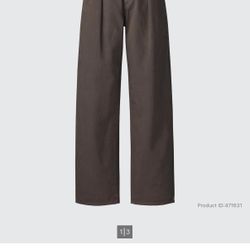 Uniqlo Denim Pleated Pants
