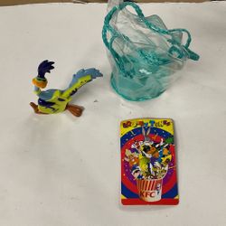 1998 KFC Looney Tunes Road Runner W/ Guitar Rock Band Macau PVC Figurine
