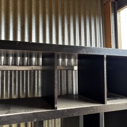 Black cubed shelf