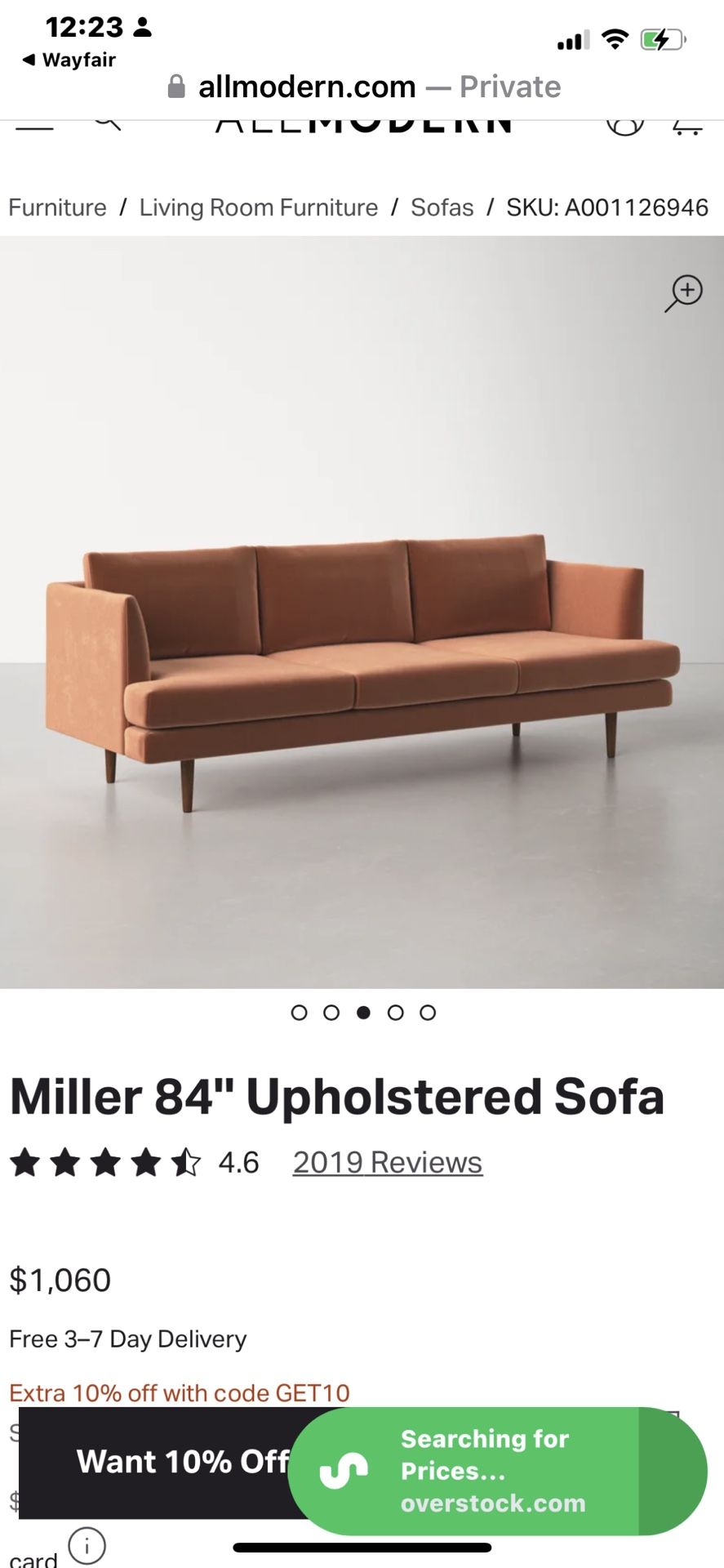 All Modern Sofa - Almost New 