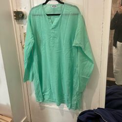 Periwinkle green beach coverup by Dress Shopp, nyc