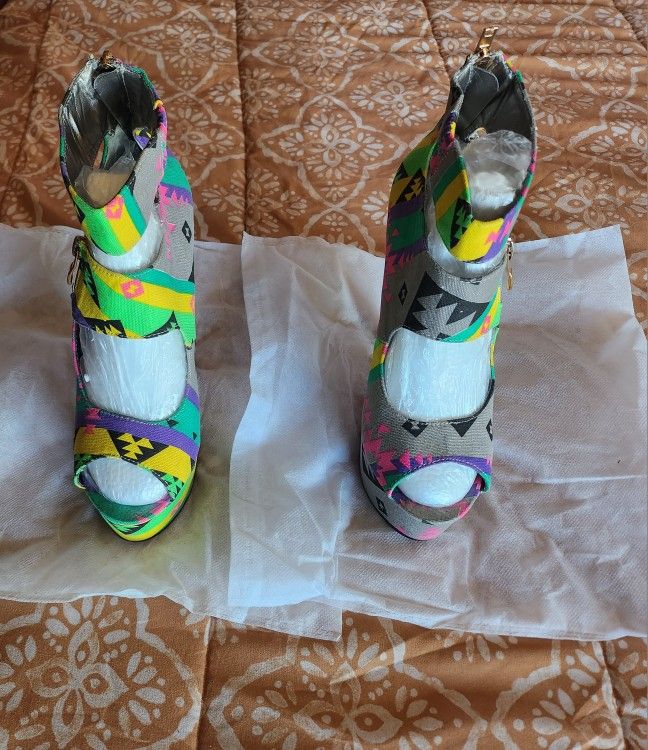 Uniquely Colored High Heels