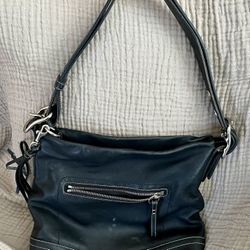 Black Leather Coach Handbag Purse