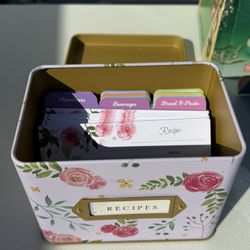 Brand new  Recipe tin and card 