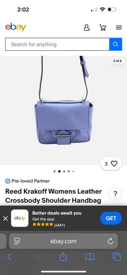 REEK KRAKOFF- Lavender Leather Cross Shoulder Handbag