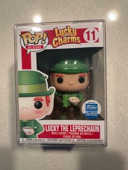 Lucky Leprechaun Funko Pop *MINT* Shop Exclusive Lucky Charms Nut Cheerios Ad Icons 11 with protector General Mills Cereal