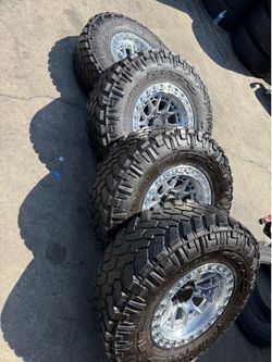Set de rines lock off road llantas nitto 35x12.50r17