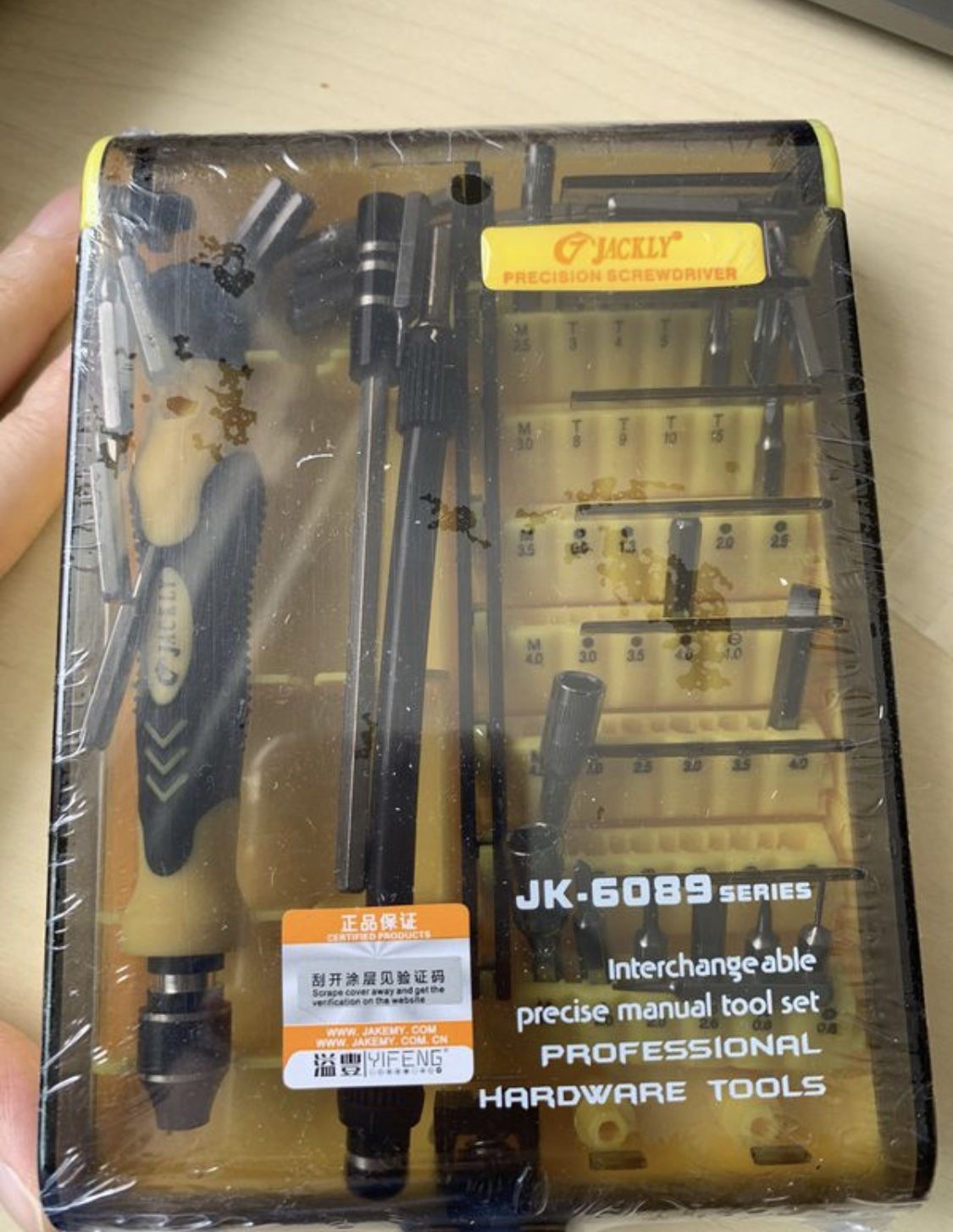 Mobile Jackly 45 in 1 Pro Portable Opening Tool Precision Screwdriver Kit with Flexible Extension Pliant Rod (6089C)