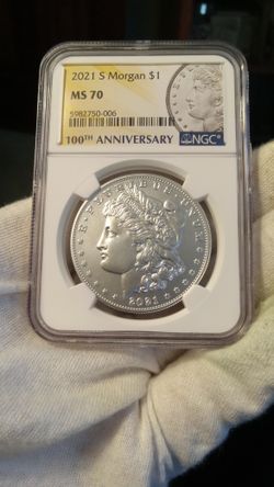 2021-S Morgan Silver Dollar MS 70 NGC  San Francisco Mint