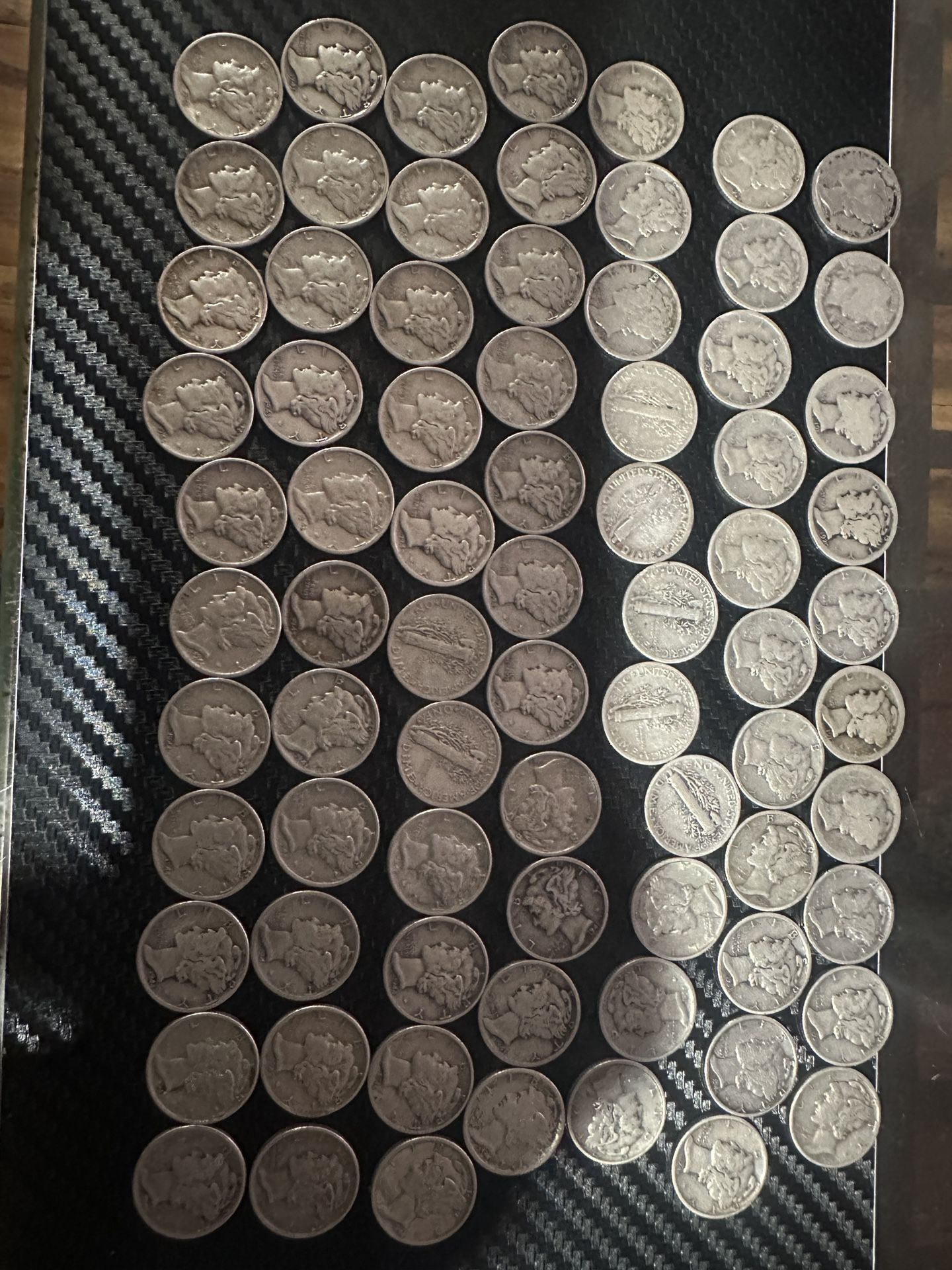 mercury dimes and book