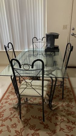 Glass Dining Table With Chairs