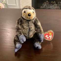 Slowpoke the Sloth TY Original 1999 Beanie Baby Sloth Retired Good Condition 