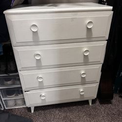 Medium White Dresser 