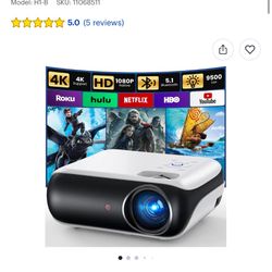 1080P Smart Projector with Google TV