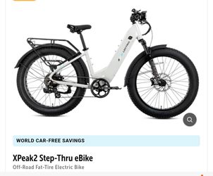 Brand new boxed Lectric xpeak 2  step thru White bike