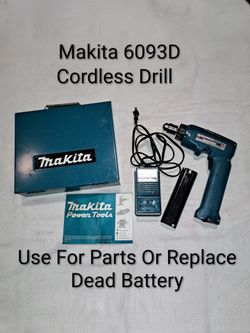 Makita 6093D Cordless Drill With Metal Carrying Case (Use For Parts Or Replace Dead Battery)