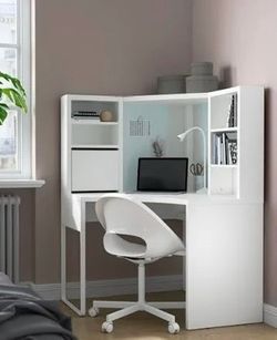IKEA White Corner Desk $150 and chair $50