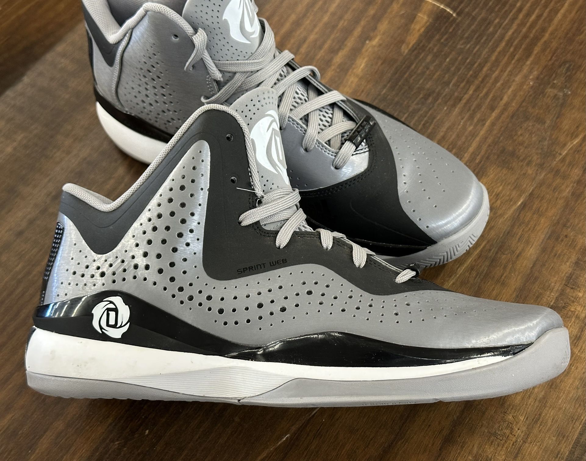 Adidas D Rose 773 Basketball Shoes C75724 Men’s Size 8.5 Black Sprint Web