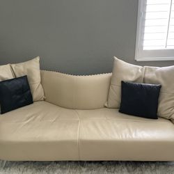 Leather Sofa Loveseat Chair And Ottoman