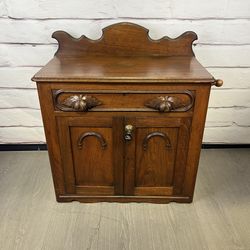 Antique Eastlake Washstand Cabinet
