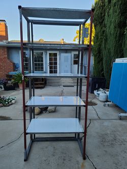 Heavy Duty Industrial Steel Shelf - 37"x21"x87" Garage Rack
