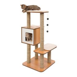 Vesper High Base Cat Tree - Walnut $70