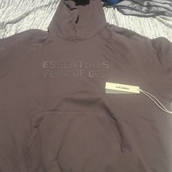 Essentials Fear Of God Hoodies Plum ( L & XL )