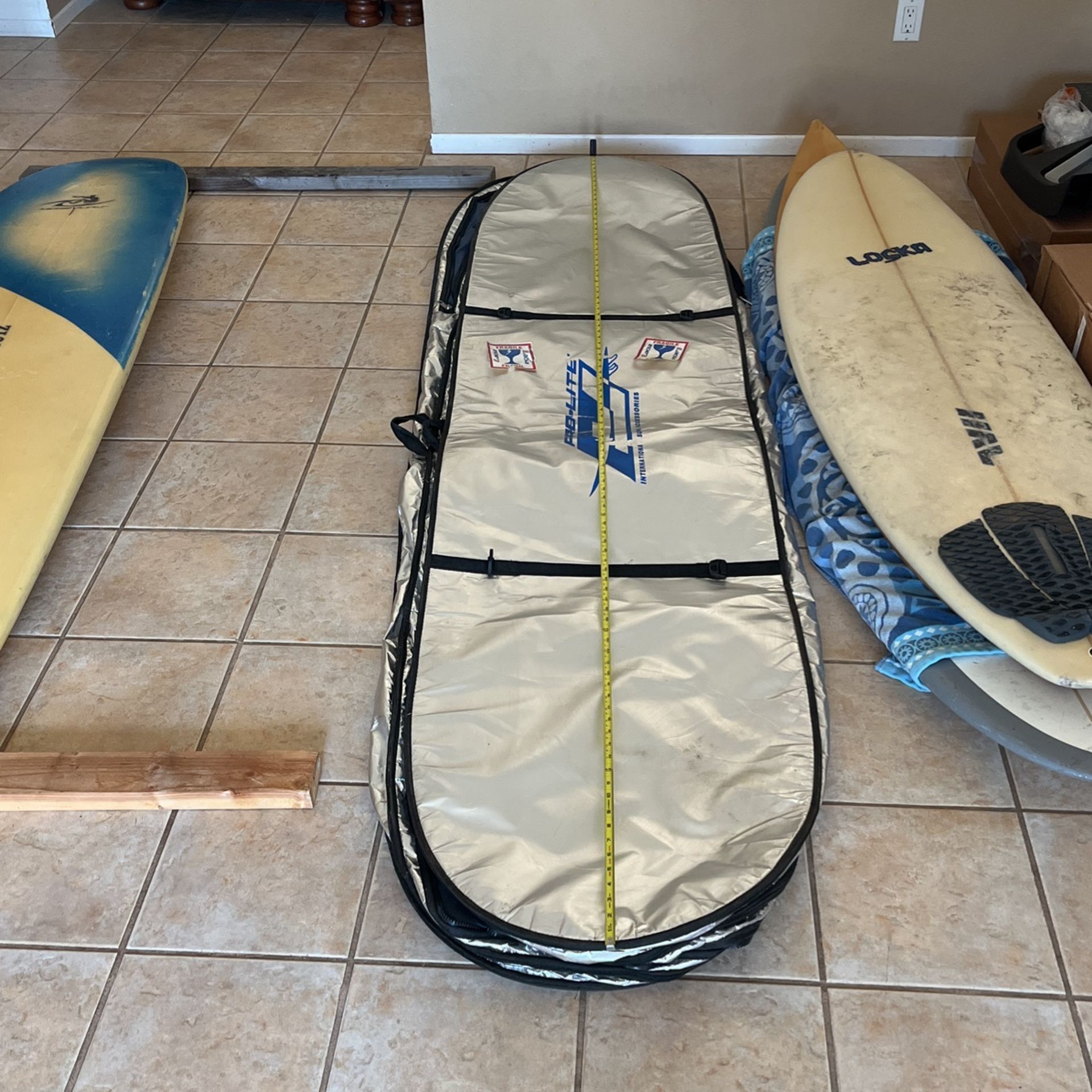 Surfboard Bag 3 Boards Travel 8 Foot 4 Inches Pro Lite Surf pro lite international surfing accessories board bag 3 board long board used