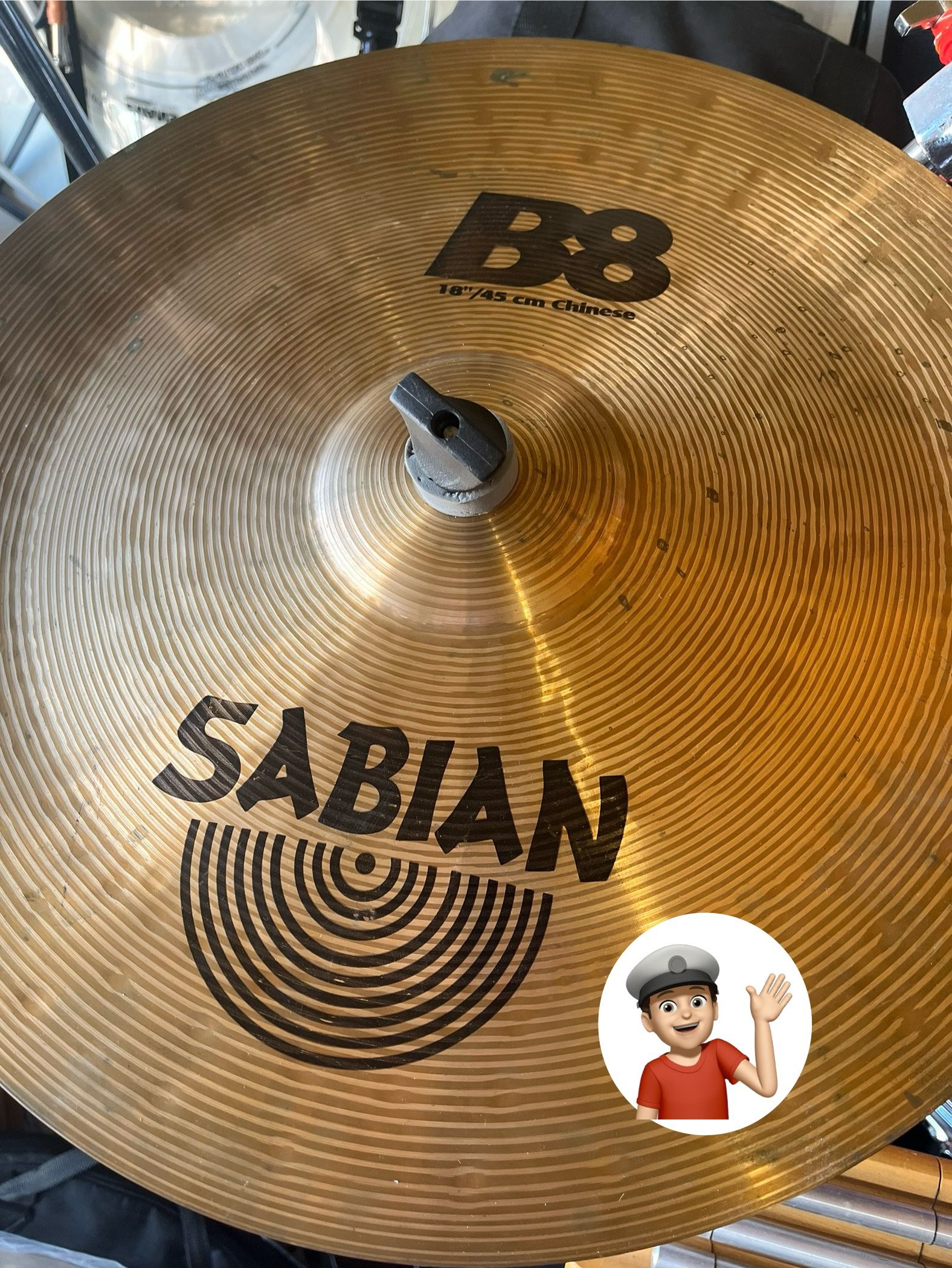 🔥 Sabian 18” China Cymbal Drum Set Drums