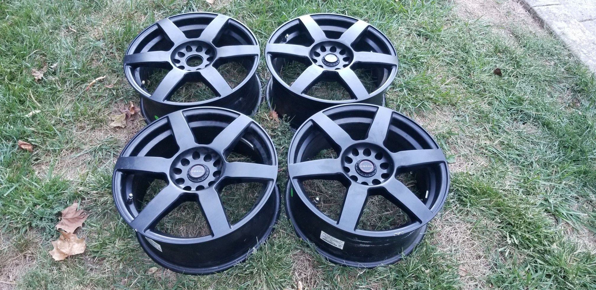 4 17in 5x112 5x120 focal like new wheels rims 17x7.5 5x112 5x120