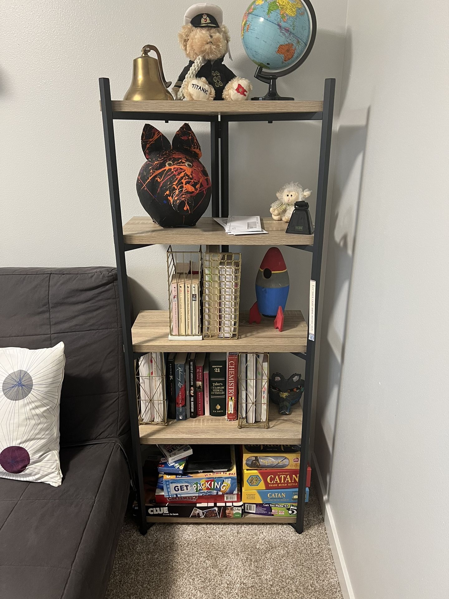 Bookshelf With End table