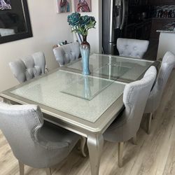 FAMILY FRIENDLY DINING ROOM SET WITH CABINET 