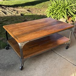 Cost Plus World Market Aiden coffee table - a couple corners have small dog chew marks 42"L x 28"W x 19"H Price is firm