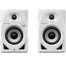 White Pioneer DJ Monitors 