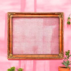 One Of A Kind Vintage Jewelry Or Succulent Organizer Display Wood Frame 