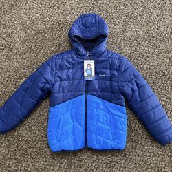 Kids Eddie Bauer Puffer Sherpa Jacket (Size L)