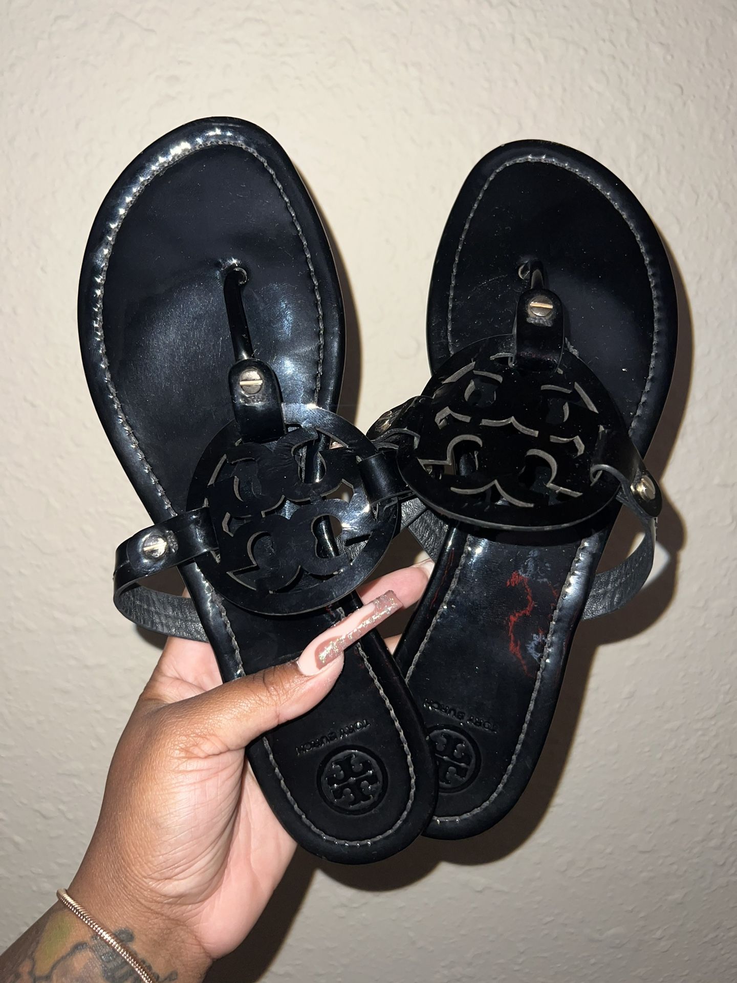 Black Tory Burch Slides 